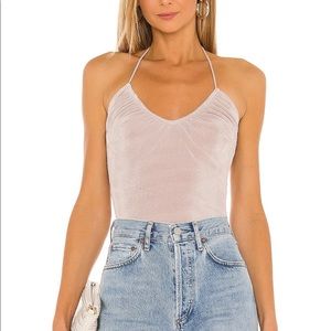 Superdown Marsha Scoop Top Taupe size Large